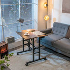 Gymax Mobile Stand up Desk Adjustable Computer Desk Tilting