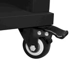 Extendable Kitchen Island on Wheels, Rolling Mobile Kitchen Cart, Bar Cabinet with Internal Storage Rack, 2 Drawers & 2 Cabinet