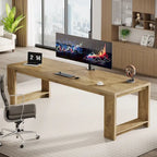 2 Person Desk, 86 Extra Long Desk, Double Computer Desk Workstation
