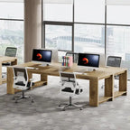 2 Person Desk, 86 Extra Long Desk, Double Computer Desk Workstation