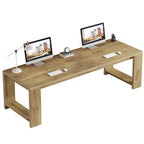 2 Person Desk, 86 Extra Long Desk, Double Computer Desk Workstation
