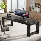 2 Person Desk, 86 Extra Long Desk, Double Computer Desk Workstation