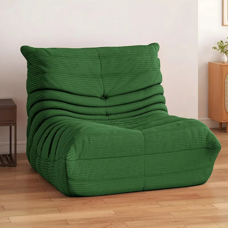 Moasis Bean Bag Chairs Single Sofa with Memory Foam,Lazy Floor Sofa for Adults & Kids