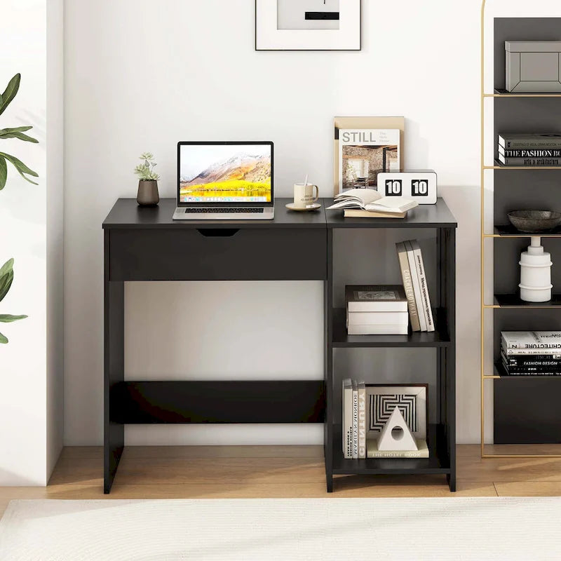Costway Lift Top Computer Desk Standing Desk with Hidden Compartments - See Details