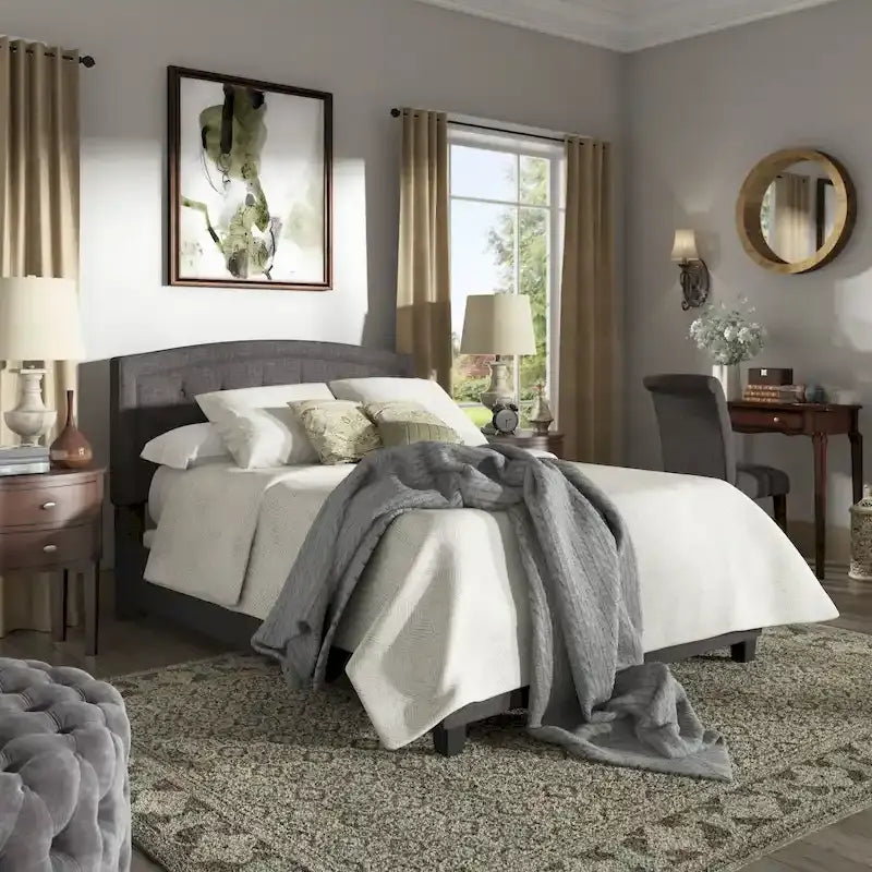 Fontana Adjustable Diamond-tufted Arched Back Bed by iNSPIRE Q Classic