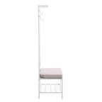 Inverhuron White Metal Hall Tree Coat Rack