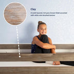 Max and Lily Classic Twin-Size Low Loft with Easy Slide