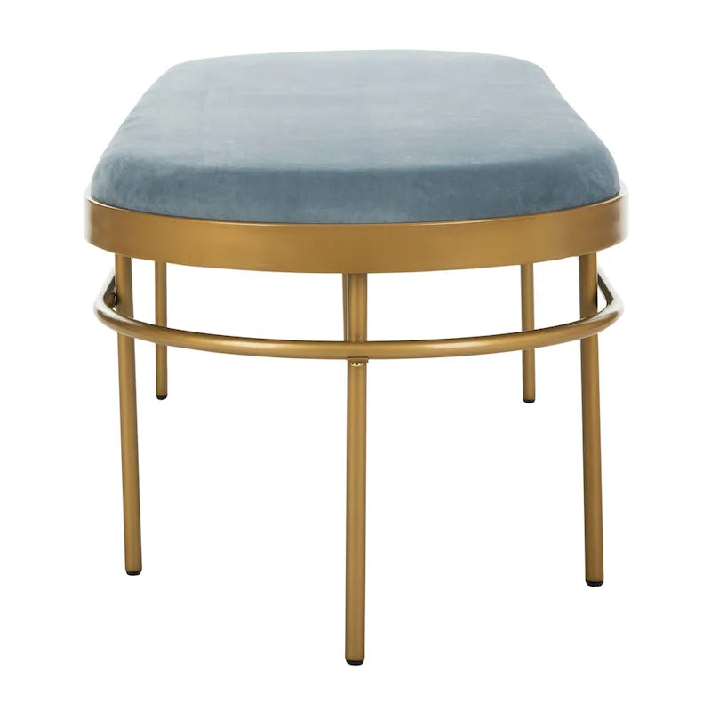 SAFAVIEH Omie Oval Bench - 63 x 22 x 20 - 63Wx22Dx20H