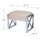 SEI Furniture Brent Fabric Ottoman
