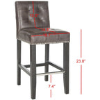 SAFAVIEH Lashunda 24-inch Counter Stool - 16.7 W x 20.1 L x 34.4 H - 17Wx20Dx34H