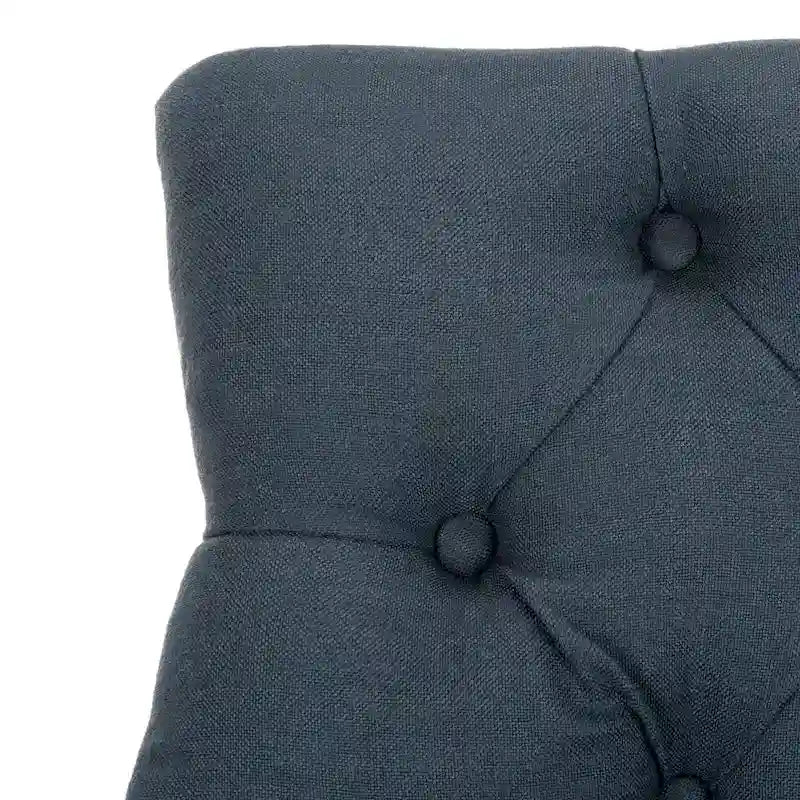 SAFAVIEH Dottie 26-inch Tufted Wing Back Counter Stool - Grey / Espresso (Set of 2) - 22.5 x 25 x 41 - 22.5 x 25 x 41