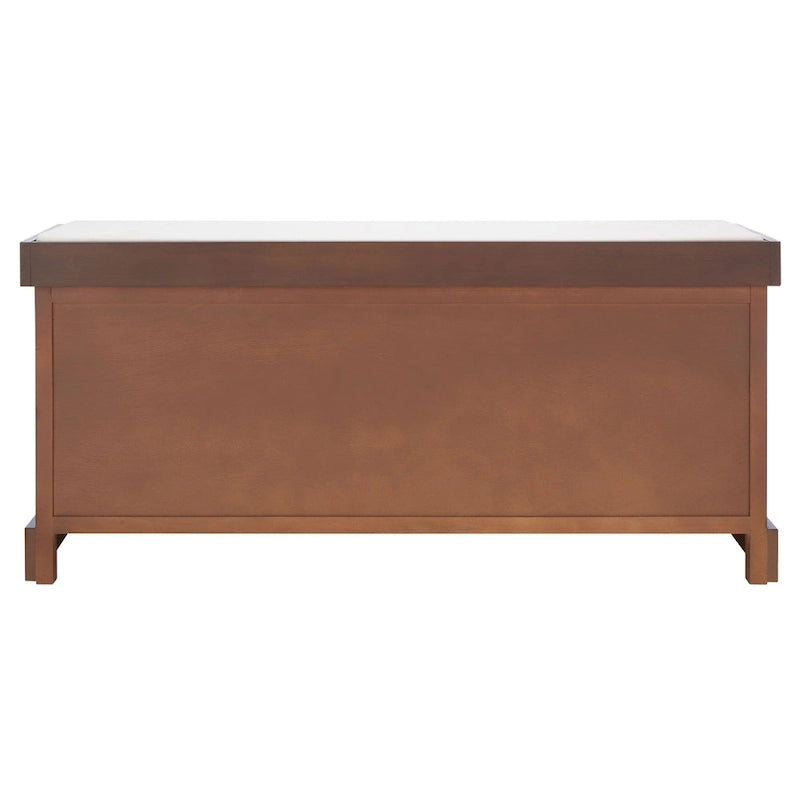 SAFAVIEH Mozella 3-Drawer Cushion Bench - 42 W x 15 D x 20 H - 42Wx15Dx20H