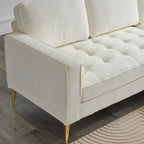3-Seater Golden Tripod Legs Indoor Modular Sofa
