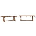 Bratislava Rectangular Reclaimed Wood Dining Table - Brown