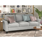 Linen Fabric 3-Seater Sofa