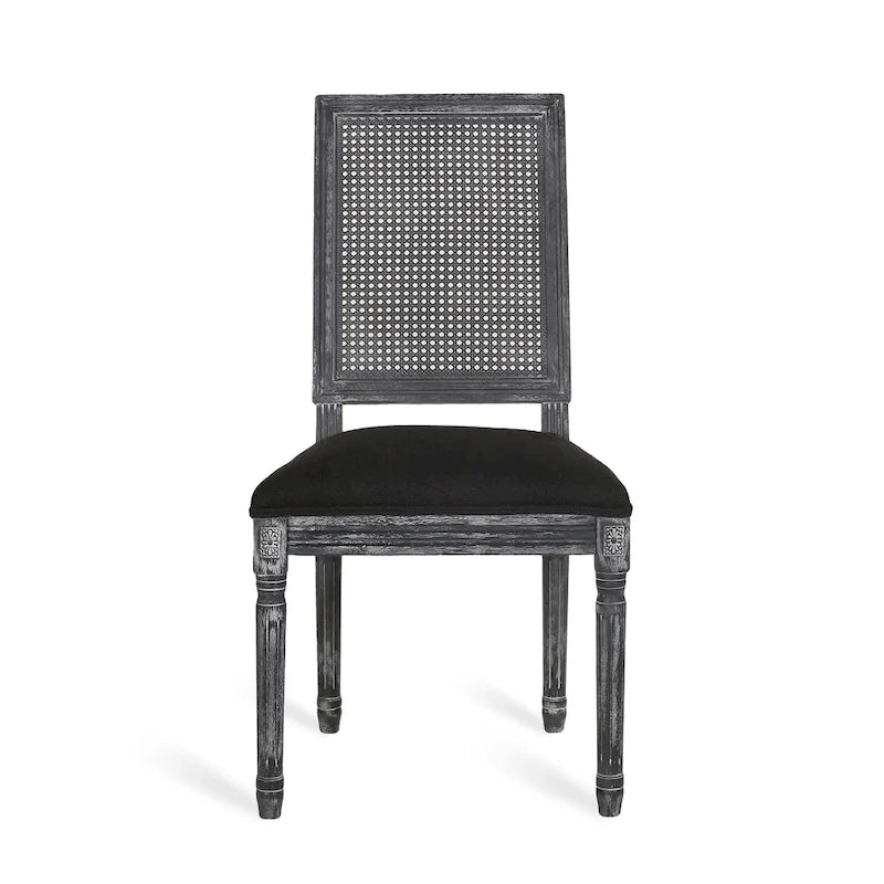 Regan Wood and Cane Upholstered Expandable 7 Piece Dining Set by Christopher Knight Home