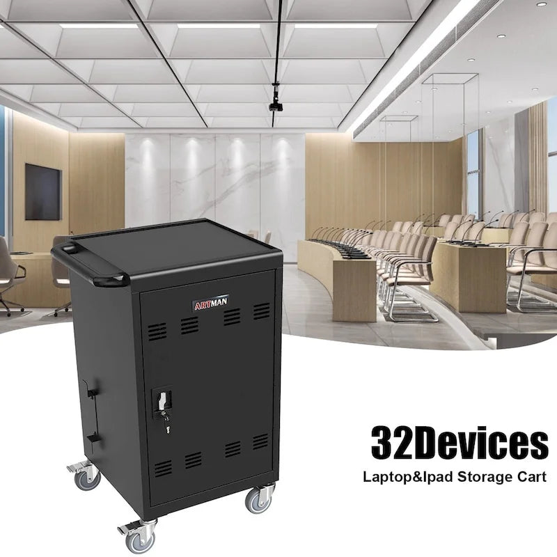 Mobile Charging Cart and Cabinet