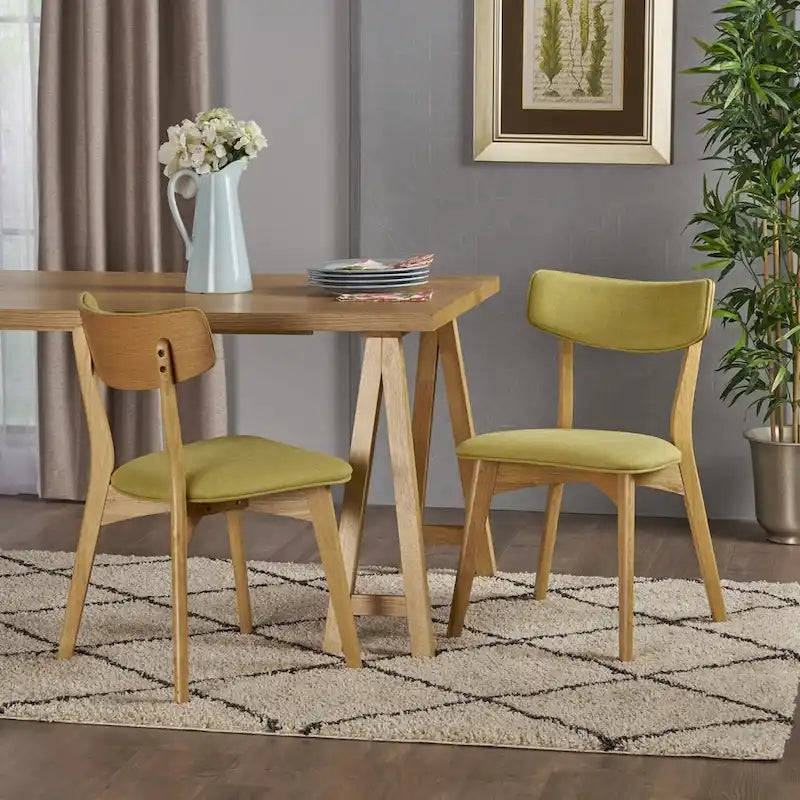 Christopher Knight Home Abrielle Mid-Century Modern Fabric Dining Chair - N/A
