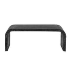Coffee Table with Curved Art Deco Design - 23.60 x 47.20 x 18.50