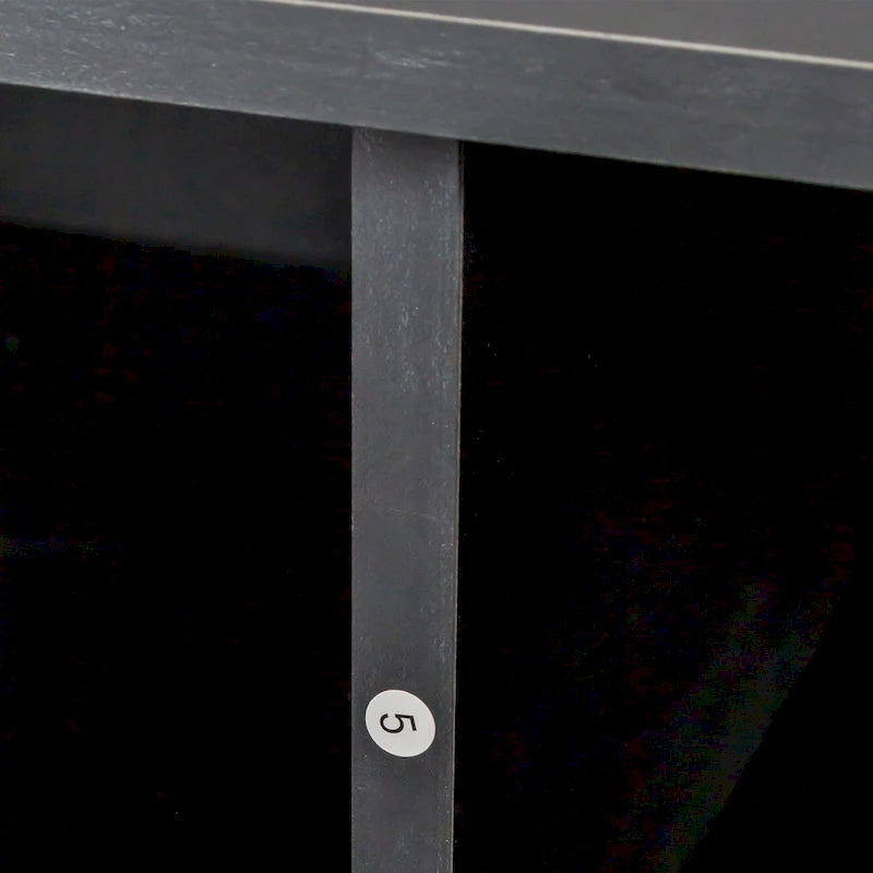 Black Modern Minimalist TV Stand Storage Cabinet 3 Drawers For 80 inch - 16.14 x 70.87 x 20.87