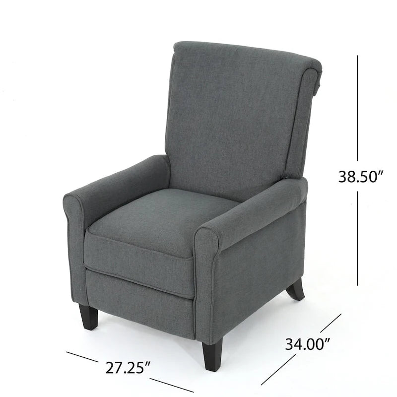 Charell Traditional Fabric Recliner by Christopher Knight Home