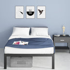Priage by ZINUS 18-inch High Black Metal Platform Bed Frame