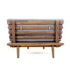 Eulah Minimalist V-shaped Wood 4-piece Sectional Set by Christopher Knight Home