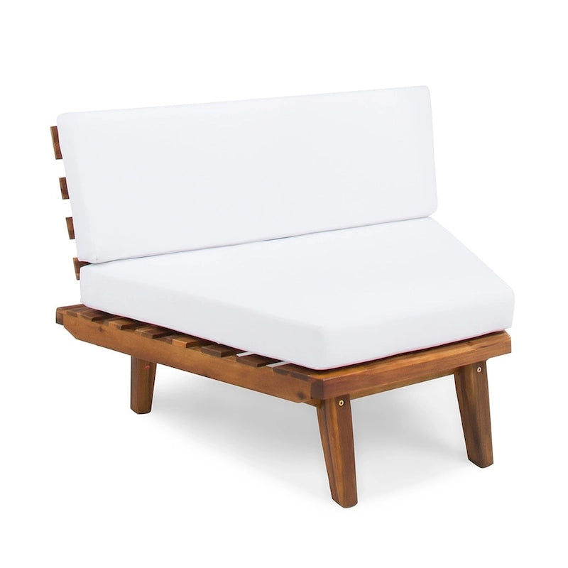 Eulah Minimalist V-shaped Wood 4-piece Sectional Set by Christopher Knight Home