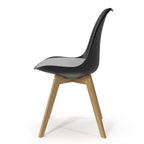 Celine Side Chairs with Natural Legs (Set of 2)