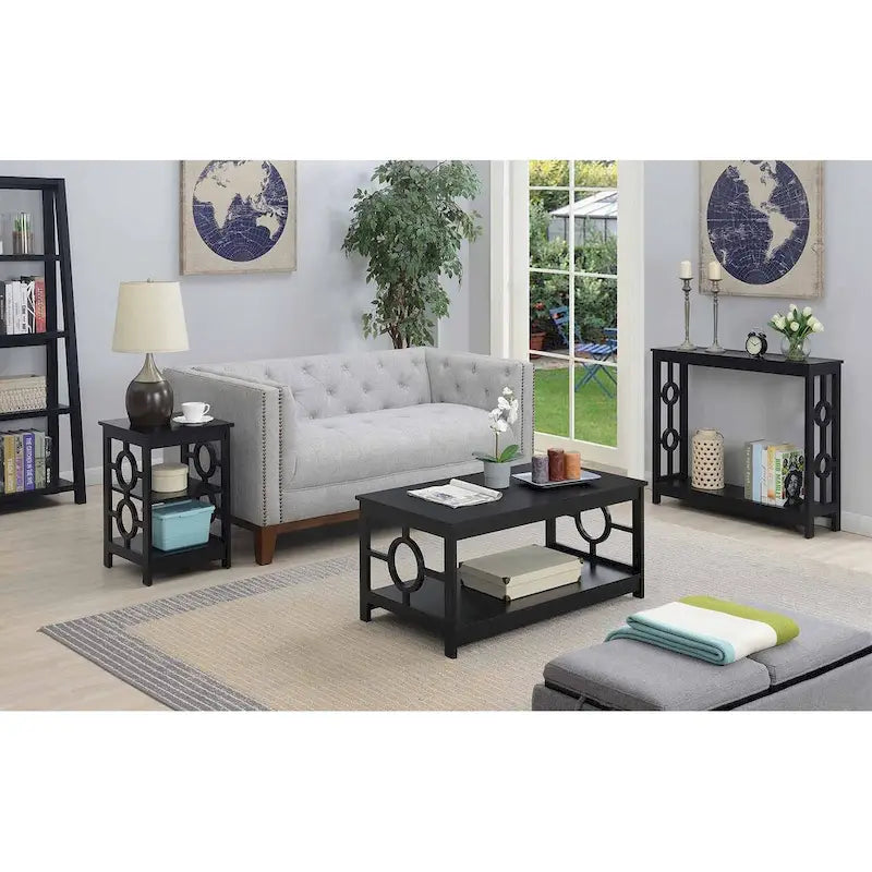 Convenience Concepts Ring Console Table with Shelf