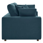 Down Filled Overstuffed Loveseat