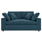 Down Filled Overstuffed Loveseat