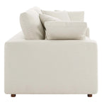 Down Filled Overstuffed Loveseat
