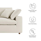 Down Filled Overstuffed Loveseat