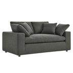 Down Filled Overstuffed Loveseat