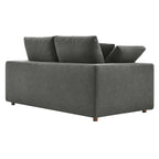 Down Filled Overstuffed Loveseat