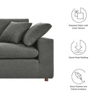 Down Filled Overstuffed Loveseat