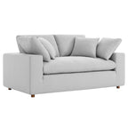 Down Filled Overstuffed Loveseat