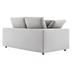 Down Filled Overstuffed Loveseat