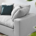 Down Filled Overstuffed Loveseat