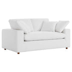 Down Filled Overstuffed Loveseat