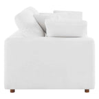 Down Filled Overstuffed Loveseat