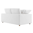 Down Filled Overstuffed Loveseat