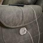 Signature Design by Ashley Starbot Gray 3-Piece Power Reclining Sofa - 101W x 42D x 42H