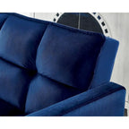 Comfortable Velvet Multi-position Sleeper Sofa Bed