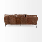 Cochrane II Brown Genuine Leather Sofa - 82.0L x 33.0W x 32.3H