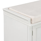 Storage Bench with 2 Drawers and 2 Cabinets