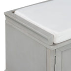 Storage Bench with 2 Drawers and 2 Cabinets