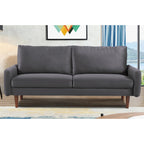 US Pride Furnitirue 70W Tapered-Leg Velvet Sofa