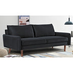 US Pride Furnitirue 70W Tapered-Leg Velvet Sofa
